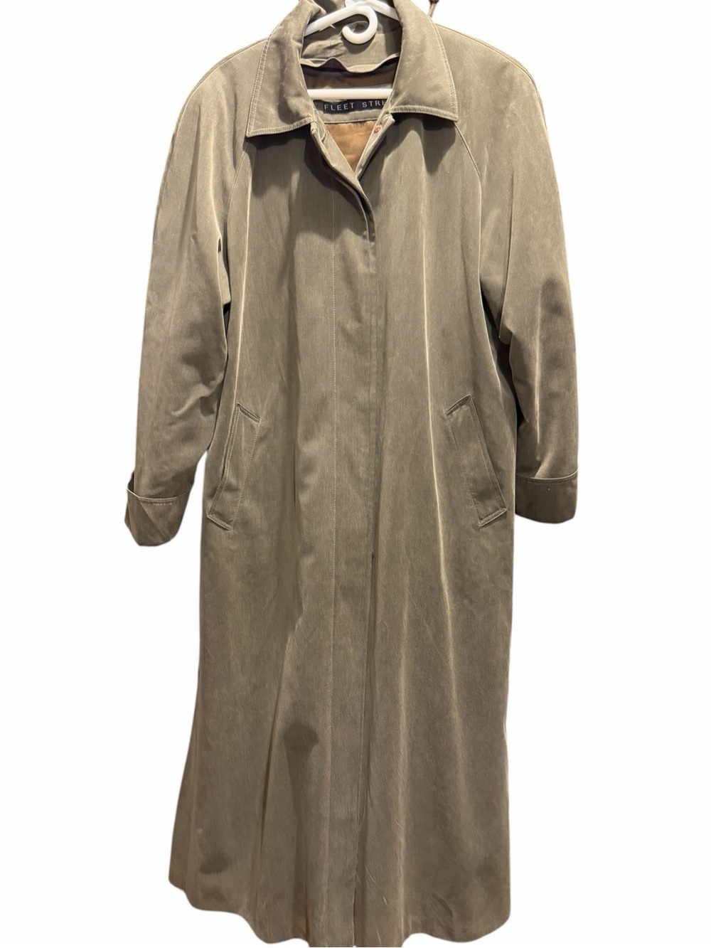 Fleet Street Macintosh Trench Rain Coat Full Length 80’s Women’s 18W Plus